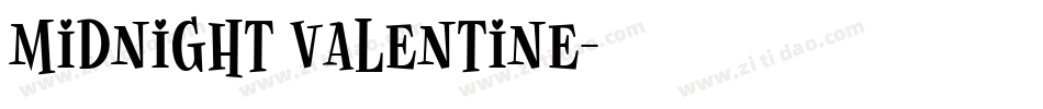Midnight Valentine字体转换